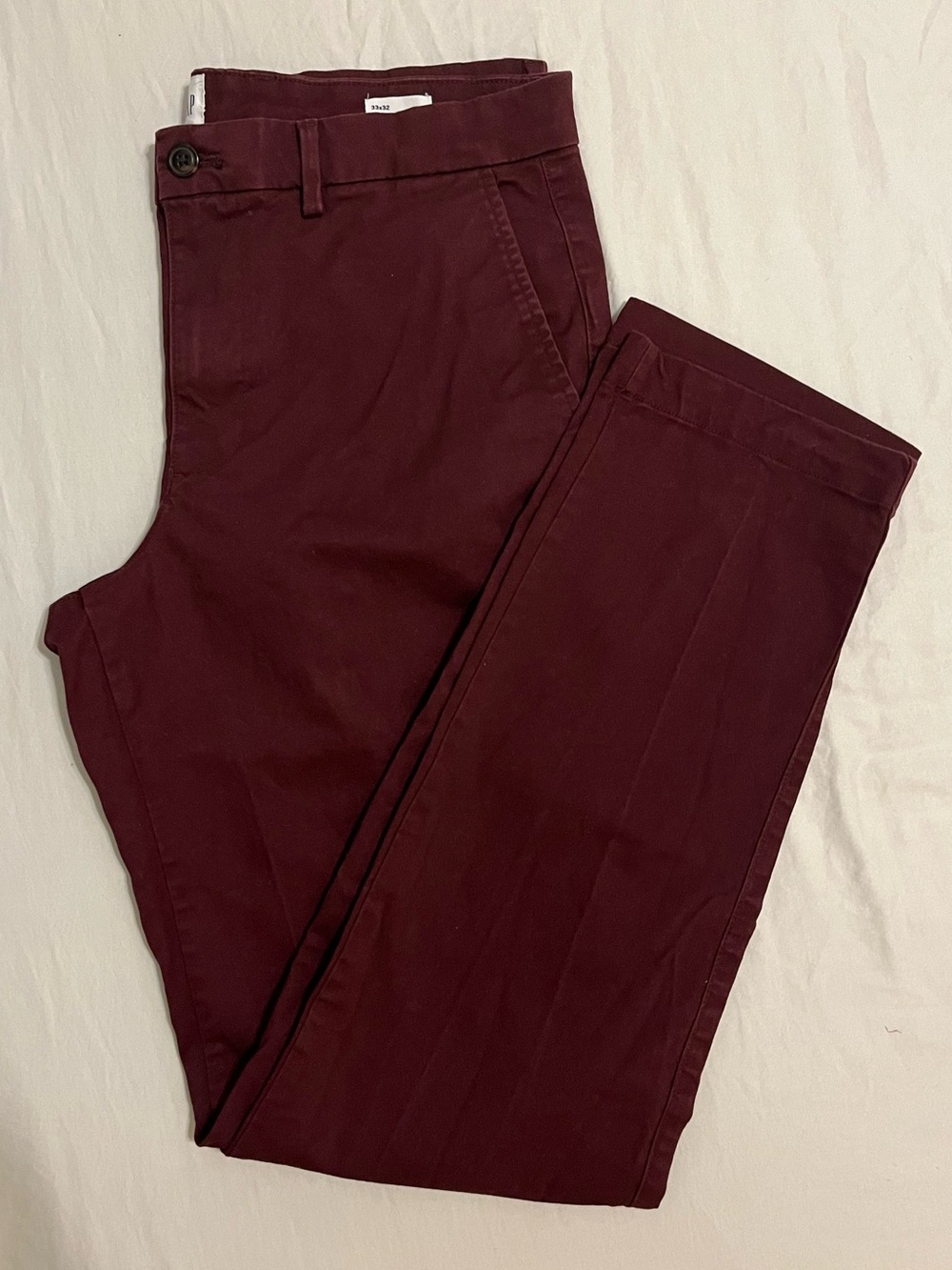 GAP Men's Burgundy Chino Pants